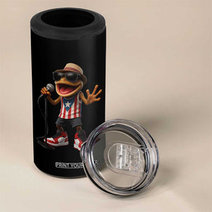 Coqui Puerto Rican Flag 4 in 1 Can Cooler Tumbler Taino Boricua Frog Singing TS10 Print Your Wear