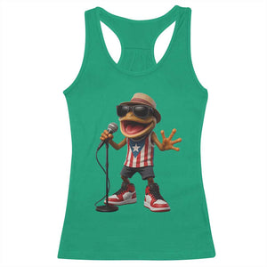 Coqui Puerto Rican Flag Racerback Tank Top Taino Boricua Frog Singing TS10 Irish Green Print Your Wear