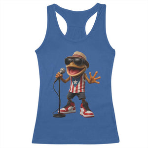 Coqui Puerto Rican Flag Racerback Tank Top Taino Boricua Frog Singing TS10 Royal Blue Print Your Wear