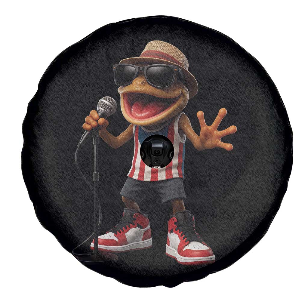 Coqui Puerto Rican Flag Spare Tire Cover Taino Boricua Frog Singing TS10 Print Your Wear