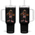 Coqui Puerto Rican Flag Tumbler With Handle Taino Boricua Frog Singing TS10 One Size: 40 oz Black Print Your Wear