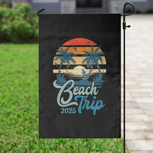 Beach Trip 2025 Garden Flag Summer Vacation Vintage 70's Retro TS10 Print Your Wear