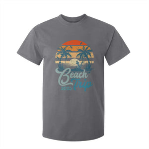 Beach Trip 2025 T Shirt For Kid Summer Vacation Vintage 70's Retro TS10 Charcoal Print Your Wear