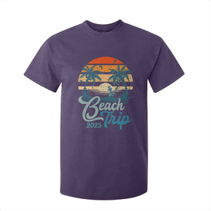 Beach Trip 2025 T Shirt For Kid Summer Vacation Vintage 70's Retro TS10 Purple Print Your Wear