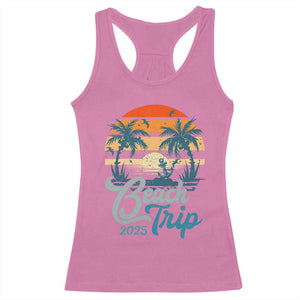 Beach Trip 2025 Racerback Tank Top Summer Vacation Vintage 70's Retro TS10 Azalea Print Your Wear