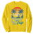 Beach Trip 2025 Sweatshirt Summer Vacation Vintage 70's Retro TS10 Daisy Print Your Wear