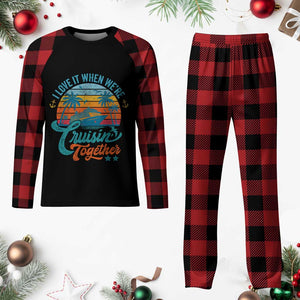Cruising Matching Plaid Pajama Set I Love It Cruisin Together Cruise Squad TS10 Buffalo Plaid Print Your Wear
