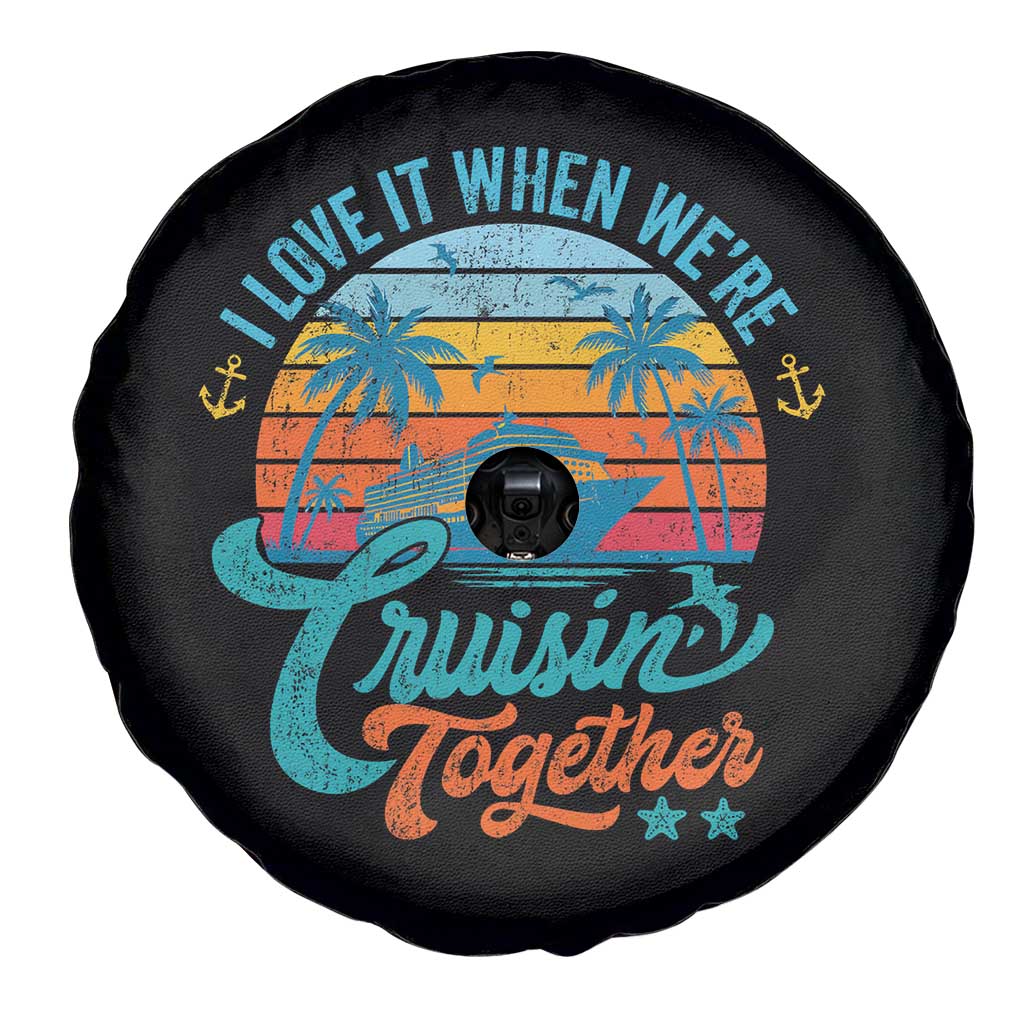 Cruising Matching Spare Tire Cover I Love It Cruisin Together Cruise Squad TS10 Print Your Wear