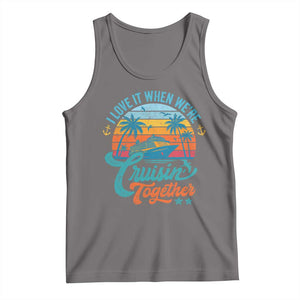Cruising Matching Tank Top I Love It Cruisin Together Cruise Squad TS10 Deep Heather Print Your Wear