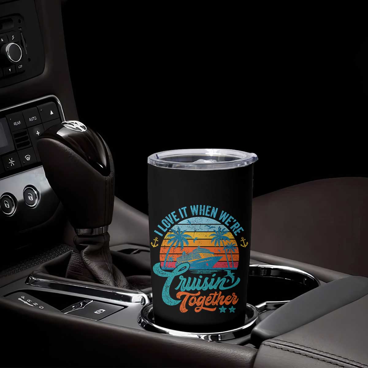 Cruising Matching Tumbler Cup I Love It Cruisin Together Cruise Squad TS10 Print Your Wear
