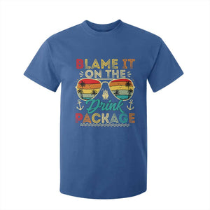 Funny Cruise T Shirt For Kid Blame it on The Cruise Package Cruising Matching TS10 Royal Blue Print Your Wear