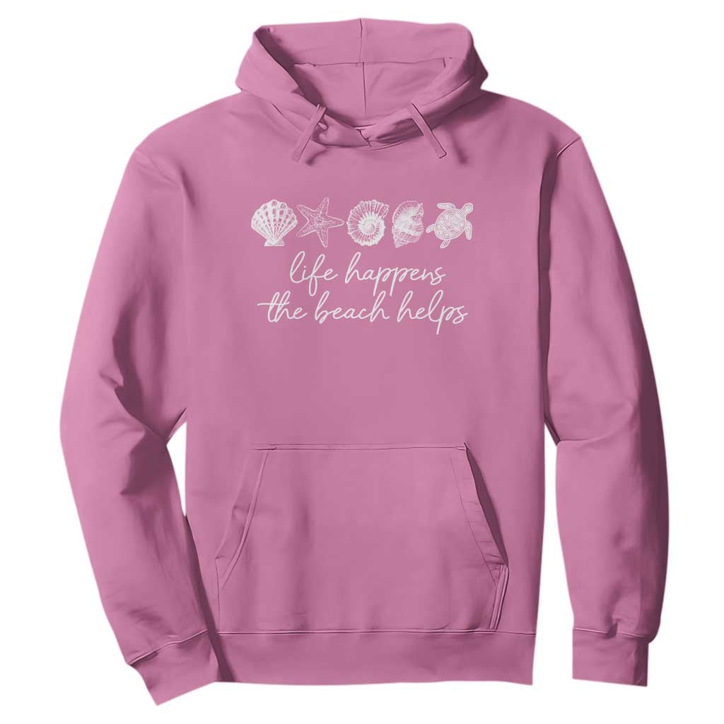 Life Happens The Beach Helps Hoodie Coastal Ocean Therapy Cute Summer Vibes TS10 Azalea Print Your Wear