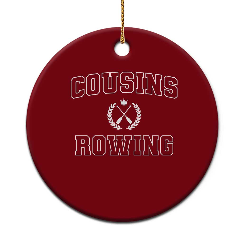 Cousins Rowing Ceramic Ornament Summer Romance Beach Vibes TS10 1pc Red Print Your Wear
