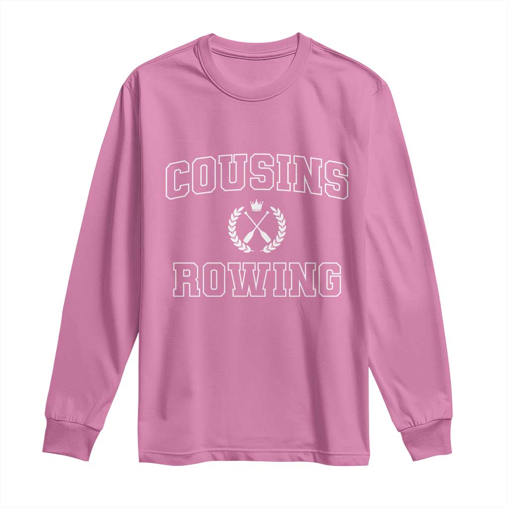 Cousins Rowing Long Sleeve Shirt Summer Romance Beach Vibes TS10 Azalea Print Your Wear