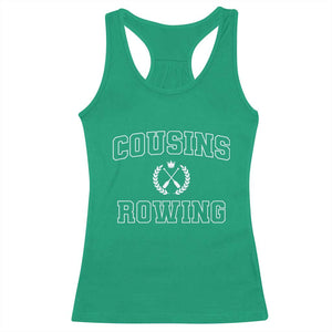 Cousins Rowing Racerback Tank Top Summer Romance Beach Vibes TS10 Irish Green Print Your Wear