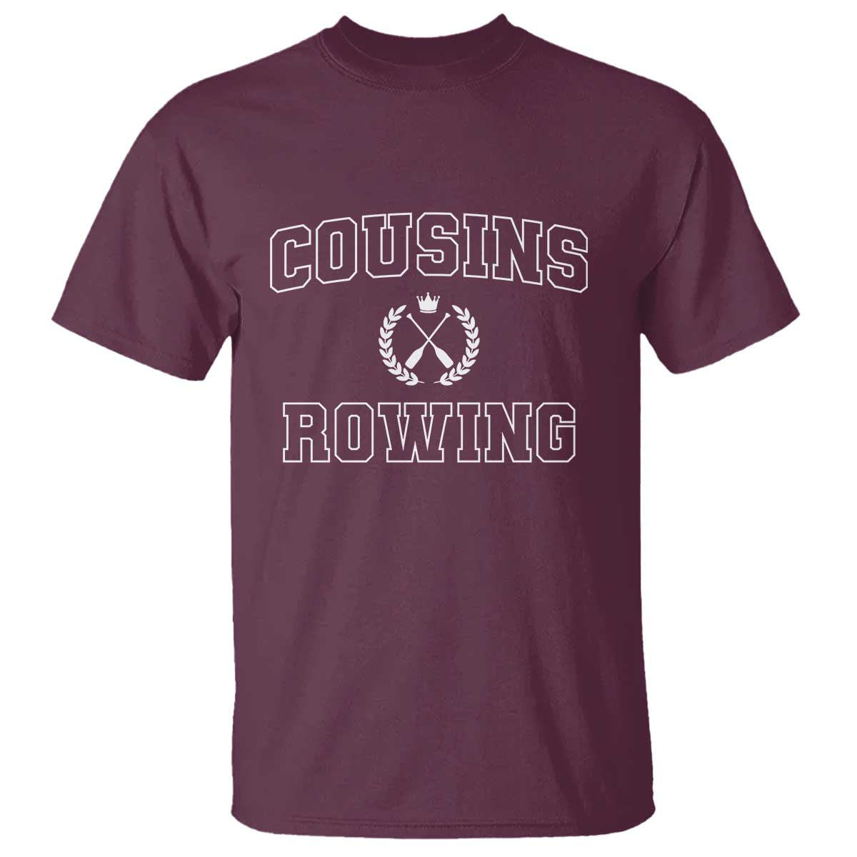 Cousins Rowing T Shirt Summer Romance Beach Vibes TS10 Maroon Print Your Wear