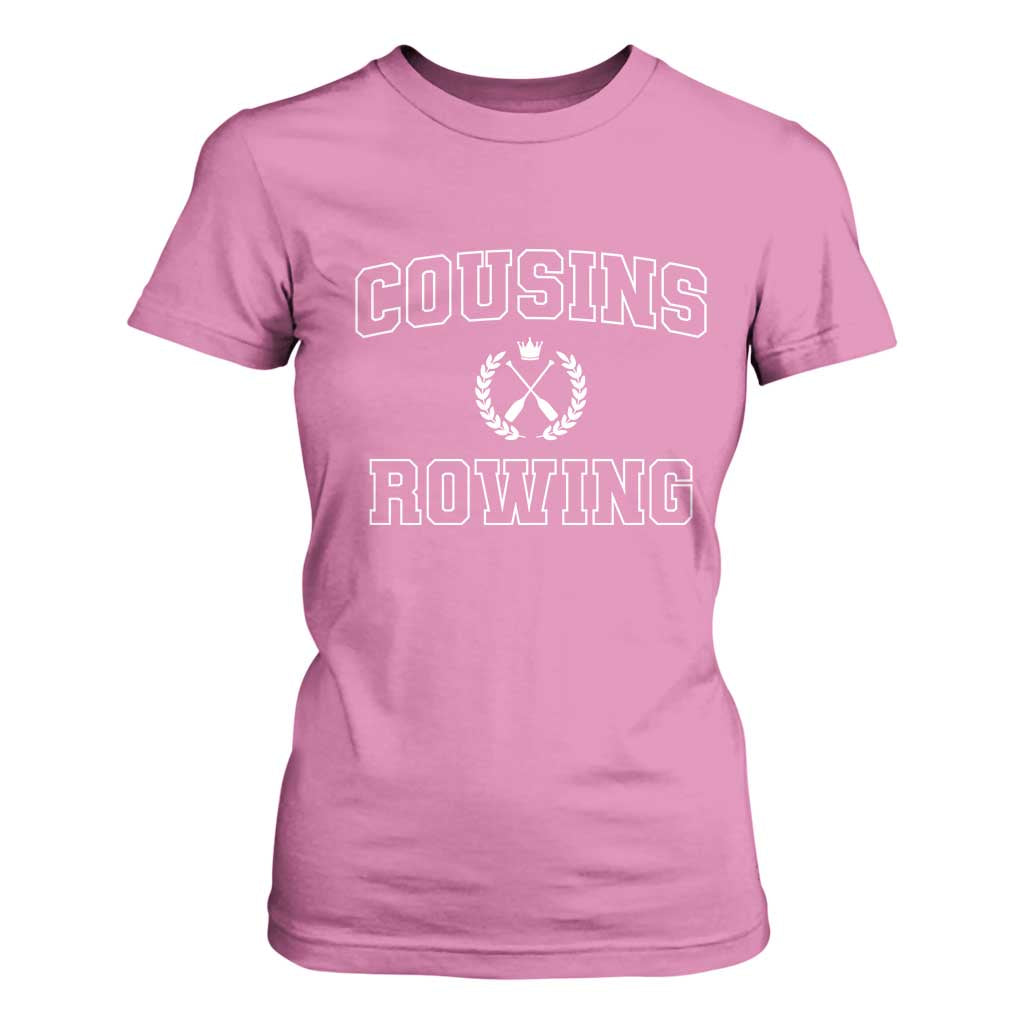 Cousins Rowing T Shirt For Women Summer Romance Beach Vibes TS10 Azalea Print Your Wear