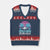Vintage Nassau V-Neck Knit Sweater Vest Tropical Island Palm Trees Beach Bahamas Vacation TS10 Navy Red Print Your Wear