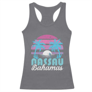 Vintage Nassau Racerback Tank Top Tropical Island Palm Trees Beach Bahamas Vacation TS10 Charcoal Print Your Wear