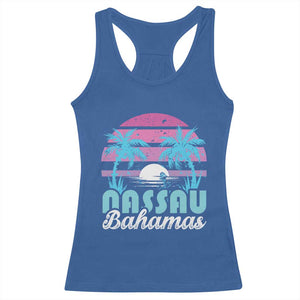 Vintage Nassau Racerback Tank Top Tropical Island Palm Trees Beach Bahamas Vacation TS10 Royal Blue Print Your Wear