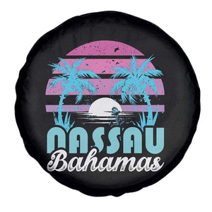 Vintage Nassau Spare Tire Cover Tropical Island Palm Trees Beach Bahamas Vacation TS10 Print Your Wear