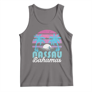 Vintage Nassau Tank Top Tropical Island Palm Trees Beach Bahamas Vacation TS10 Deep Heather Print Your Wear