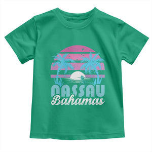 Vintage Nassau Toddler T Shirt Tropical Island Palm Trees Beach Bahamas Vacation TS10 Irish Green Print Your Wear