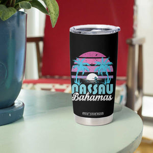 Vintage Nassau Tumbler Cup Tropical Island Palm Trees Beach Bahamas Vacation TS10 Print Your Wear
