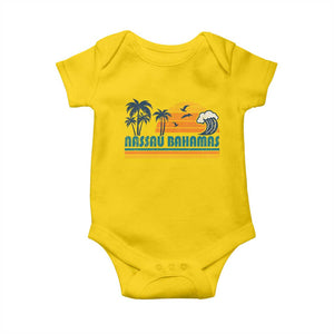 Vintage Nassau Baby Onesie Bahamas Vacation Beach Summer Retro Sunset TS10 Daisy Print Your Wear