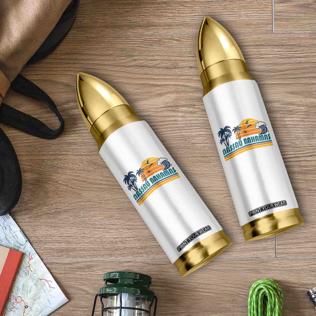 Vintage Nassau Bullet Tumbler Bahamas Vacation Beach Summer Retro Sunset TS10 Print Your Wear