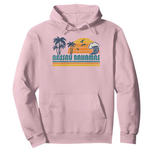 Vintage Nassau Hoodie Bahamas Vacation Beach Summer Retro Sunset TS10 Light Pink Print Your Wear