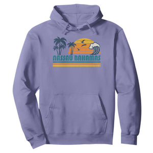 Vintage Nassau Hoodie Bahamas Vacation Beach Summer Retro Sunset TS10 Violet Print Your Wear