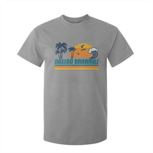 Vintage Nassau T Shirt For Kid Bahamas Vacation Beach Summer Retro Sunset TS10 Sport Gray Print Your Wear