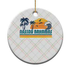 Vintage Nassau Ceramic Ornament Bahamas Vacation Beach Summer Retro Sunset TS10 1pc Christmas Plaid Print Your Wear