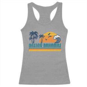 Vintage Nassau Racerback Tank Top Bahamas Vacation Beach Summer Retro Sunset TS10 Sport Gray Print Your Wear