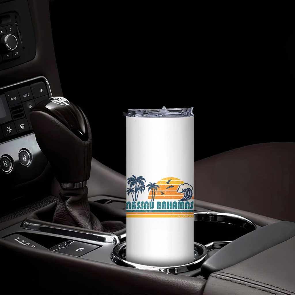 Vintage Nassau Skinny Tumbler Bahamas Vacation Beach Summer Retro Sunset TS10 Print Your Wear
