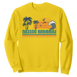 Vintage Nassau Sweatshirt Bahamas Vacation Beach Summer Retro Sunset TS10 Daisy Print Your Wear
