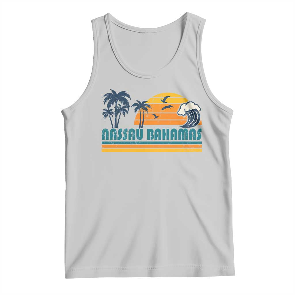Vintage Nassau Tank Top Bahamas Vacation Beach Summer Retro Sunset TS10 Ash Print Your Wear