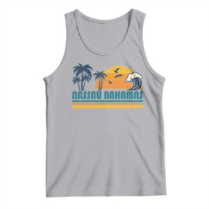 Vintage Nassau Tank Top Bahamas Vacation Beach Summer Retro Sunset TS10 Athletic Heather Print Your Wear