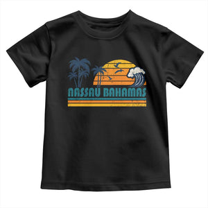 Vintage Nassau Toddler T Shirt Bahamas Vacation Beach Summer Retro Sunset TS10 Black Print Your Wear
