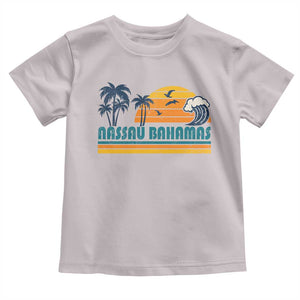 Vintage Nassau Toddler T Shirt Bahamas Vacation Beach Summer Retro Sunset TS10 Ice Gray Print Your Wear