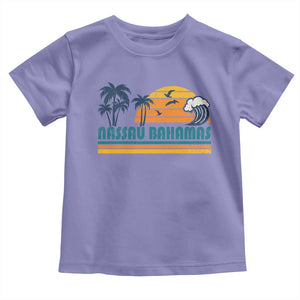 Vintage Nassau Toddler T Shirt Bahamas Vacation Beach Summer Retro Sunset TS10 Violet Print Your Wear