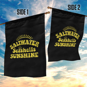 Saltwater Seashells Sunshine Garden Flag Beach Summer Vacation Vintage 70's Retro TS10 Print Your Wear