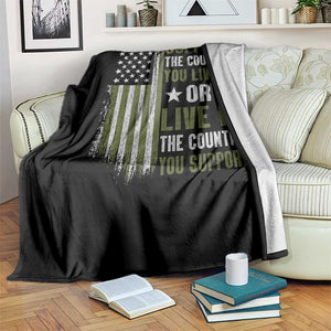Social Justice Throw Blanket Support The Country You Live In American Flag TS10 Print Your Wear