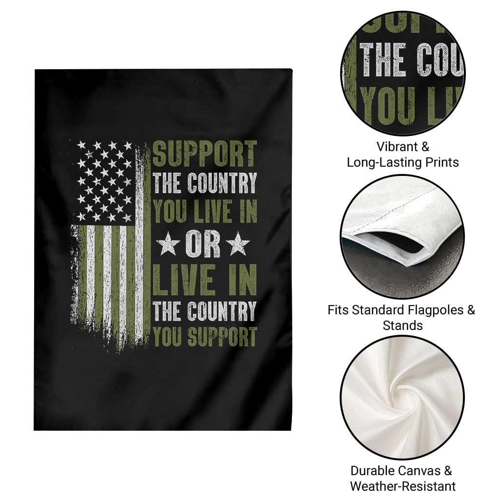 Social Justice Garden Flag Support The Country You Live In American Flag TS10 Print Your Wear