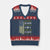 Social Justice V-Neck Knit Sweater Vest Support The Country You Live In American Flag - Print Your Wear