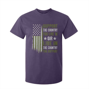 Social Justice T Shirt For Kid Support The Country You Live In American Flag TS10 Purple Print Your Wear