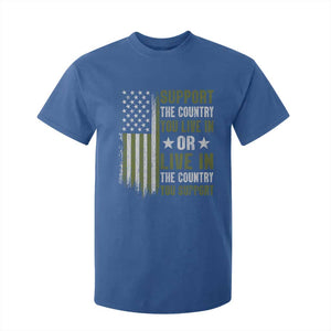 Social Justice T Shirt For Kid Support The Country You Live In American Flag TS10 Royal Blue Print Your Wear