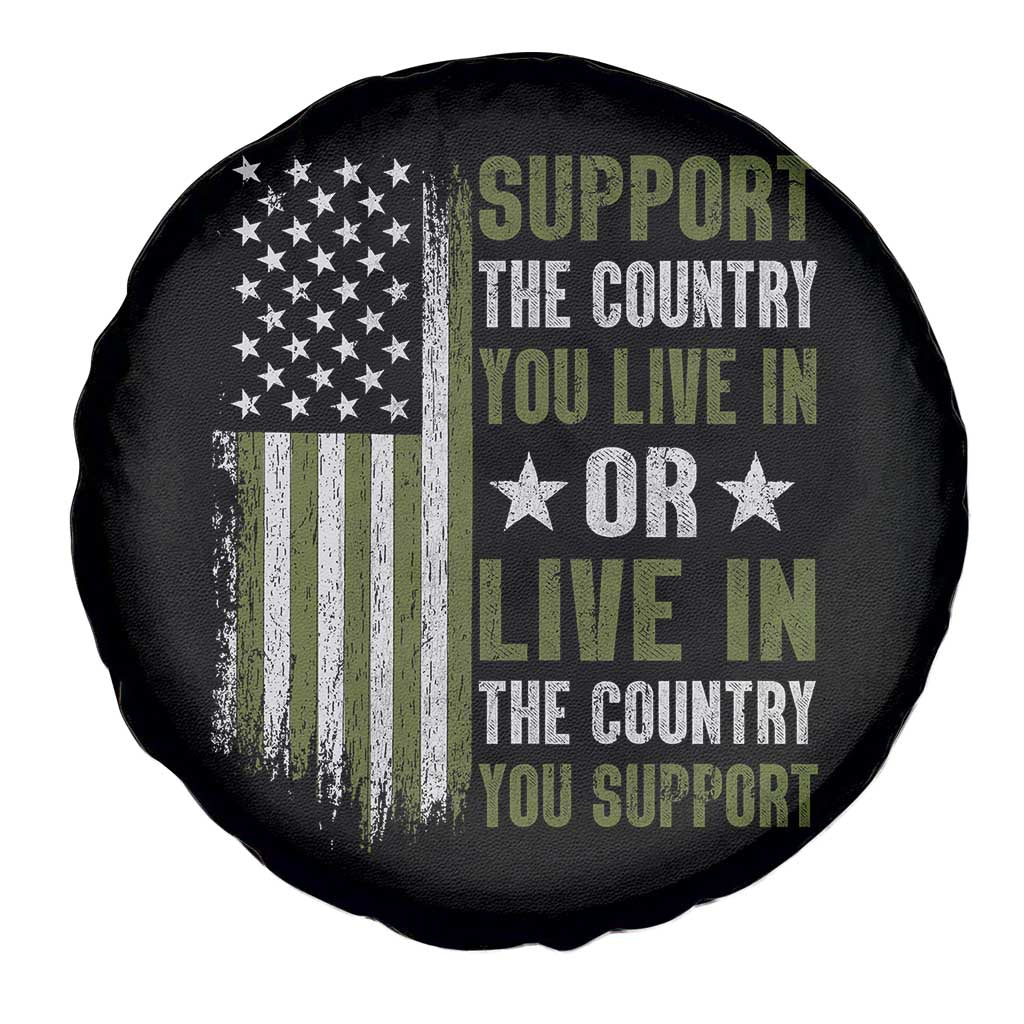 Social Justice Spare Tire Cover Support The Country You Live In American Flag TS10 Print Your Wear