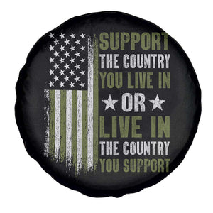 Social Justice Spare Tire Cover Support The Country You Live In American Flag TS10 Print Your Wear